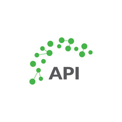 API letter logo design on white background. Creative  modern API letter logo design. Vector design.