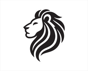 Lion logo design vector template. lion head logo design icon vector illustration