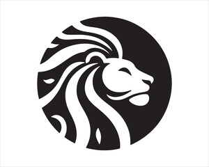 Lion logo design vector template. lion head logo design icon vector illustration