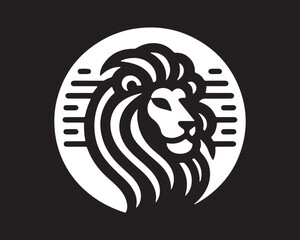 Lion logo design vector template. lion head logo design icon vector illustration