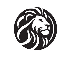 Lion logo design vector template. lion head logo design icon vector illustration