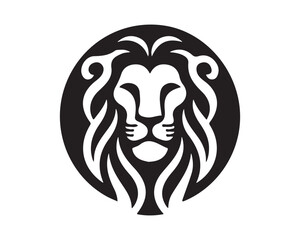 Lion logo design vector template. lion head logo design icon vector illustration