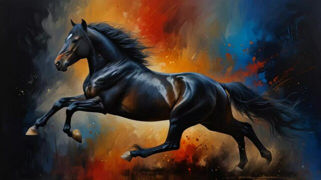 white horse in the night