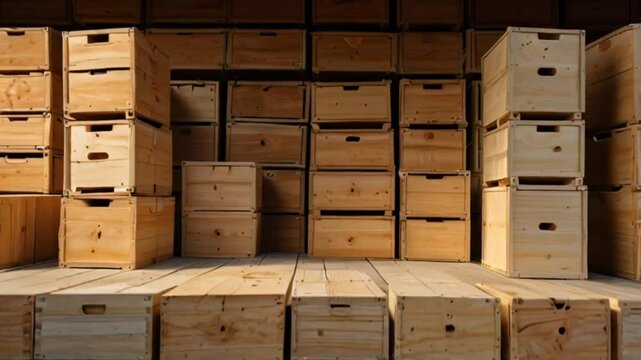 stack of wooden pallets