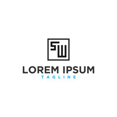 sw monogram logo design inspiration