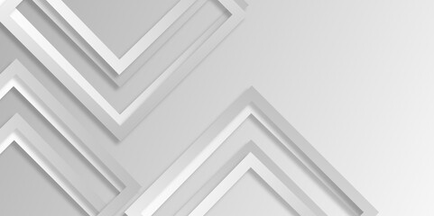 Obraz premium white and gray vector futuristic tech glow and shinning line simple modern abstract background. Modern lines pattern futuristic technology concept banner for cover, poster, presentation.