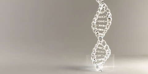 DNA dupla hélice em um estilo minimalista moderno