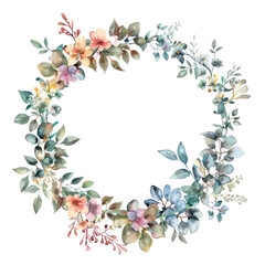 Garland watercolor illustration isolated on transparent. png file for art work.
