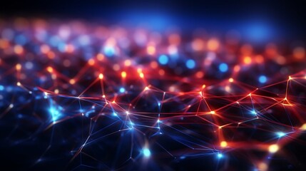 Obraz premium Background with lights, Digital abstract background
