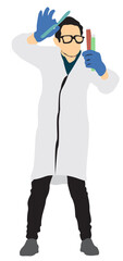 scientist profession occupation chemist full isolated