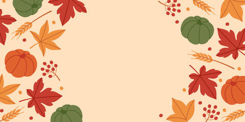 Cozy Autumn Frame: Perfect for Thanksgiving and Fall Events