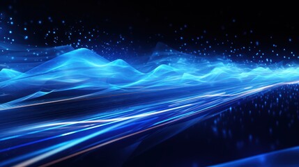 A futuristic blue abstract background 