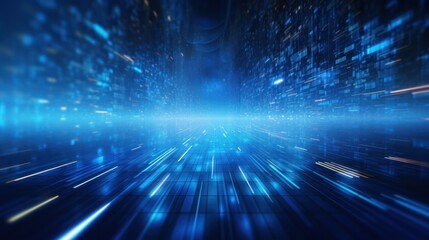 Naklejka premium A futuristic blue abstract background 