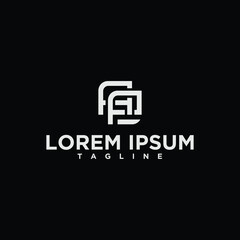 ap or pa monogram logo design