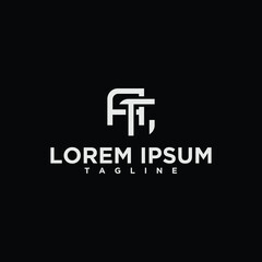 at or ta monogram logo design