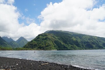  Plage de Tautira - Tahiti Island