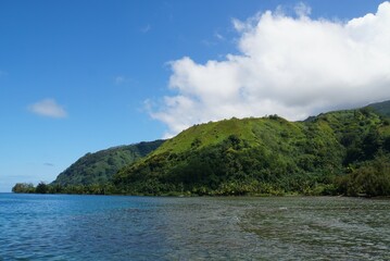 Landscape of Tautira - Tahiti Island