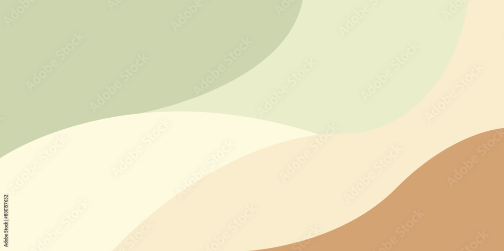 Poster abstract background with dynamic wavy shapes, colorful minimal wavy background with soft color, vect