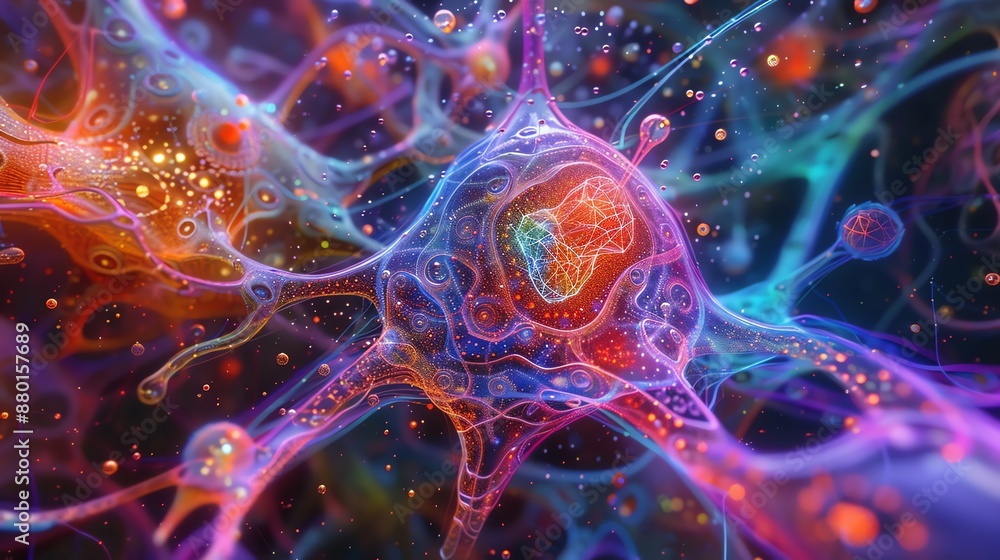 Poster Abstract Neuron Connection.