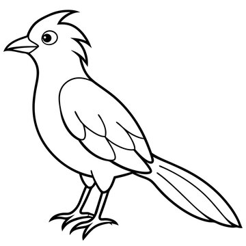 recommend clip art: illustration of a bird vector line art