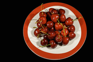 cherries on a plate