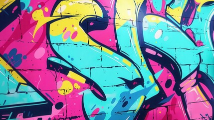 21 Graffiti rebellion flat design side view urban movement theme animation colored pastel