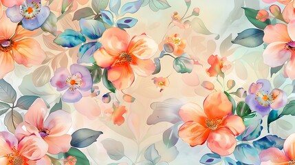 Watercolor Floral Pattern
