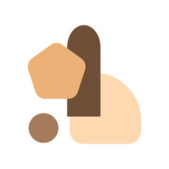 Brown Bohemian Geometric Shape