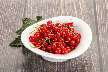 Sweet ripe red currant berries
