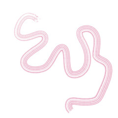 Obraz premium Streaky Lines Squiggly Decoration