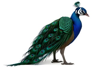 Obraz premium Peacock: The Majestic Bird with Iridescent Feathers