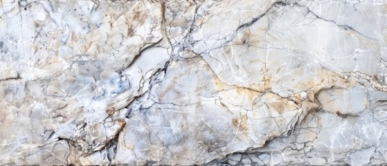 Fototapeta premium Panoramic close-up, high detail scan of weathered marble texture, Generative AI