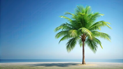 Fototapeta premium Tropical tree render on background, tropical, tree,render,, isolated, nature, foliage, green, lush, plant, exotic, jungle