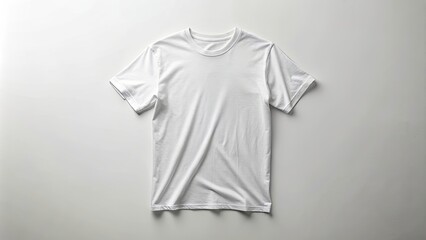 T-shirt model mock-up on a white background, t-shirt, mock-up, template, design, fashion, clothing, apparel, white, blank