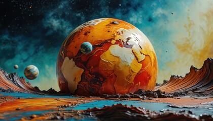Abstract Planetary Landscape.