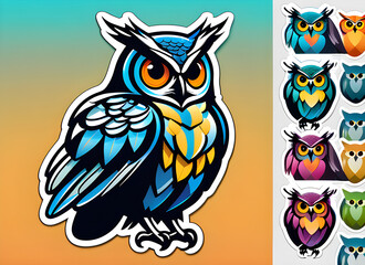 Fototapeta premium eagle owl generative ai