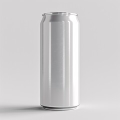 a white can on a white background