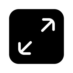 Expand Icon Vector Symbol Design Illustration