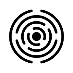 Black Hole Icon Vector Symbol Design Illustration