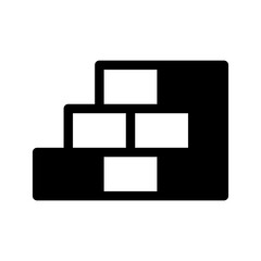 Bricks Icon Vector Symbol Design Illustration