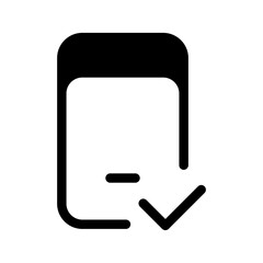 Mobile Check Icon Vector Symbol Design Illustration
