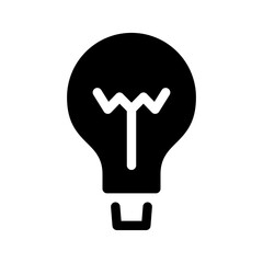 Light Bulb Icon Vector Symbol Design Illustration