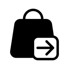 Shopping Share Icon Vector Symbol Design Illustration
