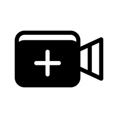 Add Video Icon Vector Symbol Design Illustration