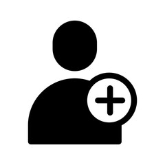 Obraz premium User Add Icon Vector Symbol Design Illustration