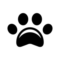 Paw Icon Vector Symbol Design Illustration
