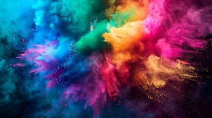 Abstract Explosion of Color