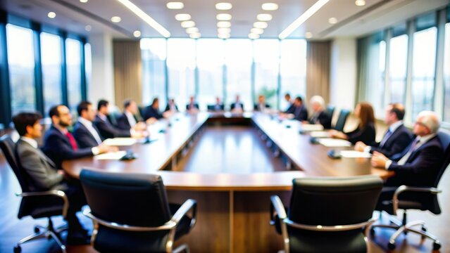 Executive Board Meeting Background Blur, blur backdrop background, abstract background
