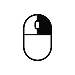 computer mouse icon, right click computer mouse cursor, mouse pointer outline style