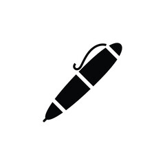 slanted pen computer mouse cursor, click pen pointer black and white style